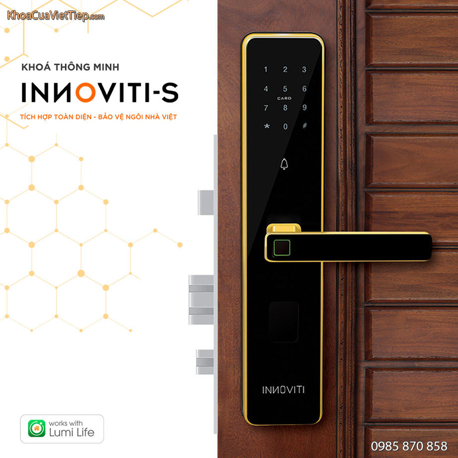 Khóa Điện Tử Cao Cấp Việt Tiệp INNOVIT 28385-S